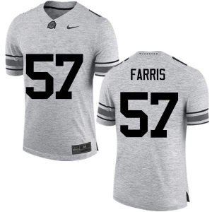 NCAA Ohio State Buckeyes Men's #57 Chase Farris Gray Nike Football College Jersey BAY3545UZ